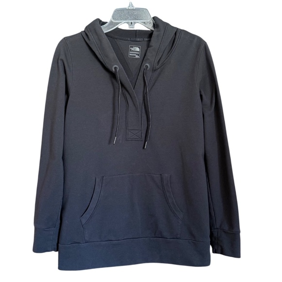 The North Face Black Drawstring Hoodie With Kangaroo Pockets Women's Size M - Picture 15 of 16
